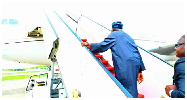 Tinubu Departs For Lagos To Mark ECOWAS 50th Anniversary, Commission Projects