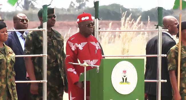 Tinubu Arrives In Anambra, To Inaugurate ‘First Government House’, Other Projects