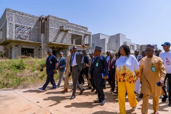 Minister, EFCC Chair Inspect 753-Unit Housing Estate Recovered From Emefiele