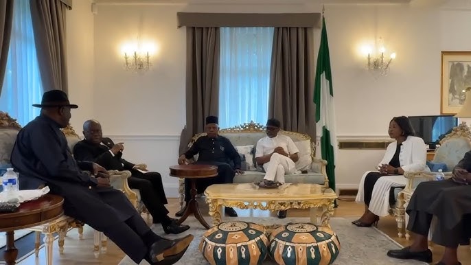 Jonathan, ex-Ghanaian President Akufo-Addo visit VP Shettima, Buhari’s family in London