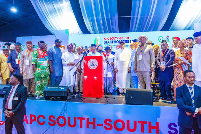 South-south APC endorses Tinubu, four governors for 2027, urges Diri, Fubara to quit PDP