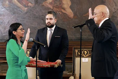Delcy Rodriguez formally sworn in as Venezuela’s interim president
