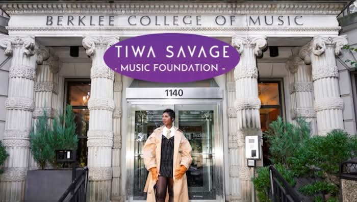 Tiwa Savage launches music foundation, partners Berklee to train African creatives