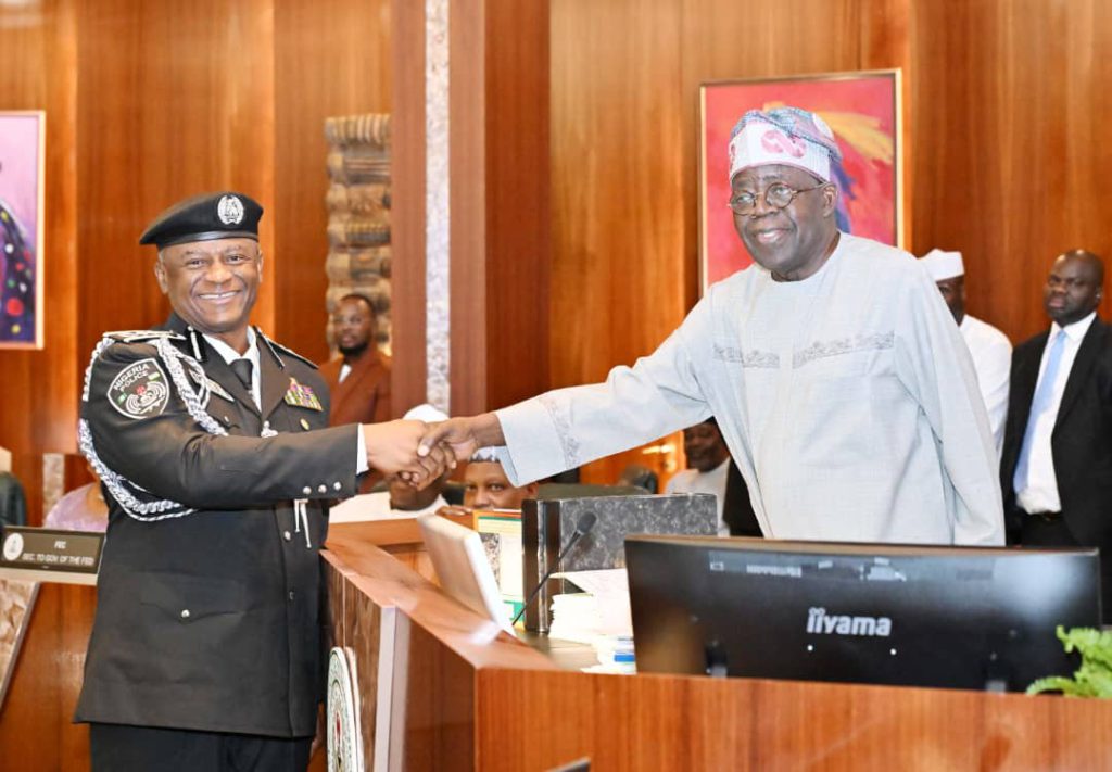 President Tinubu swears in Tunji Disu as IGP