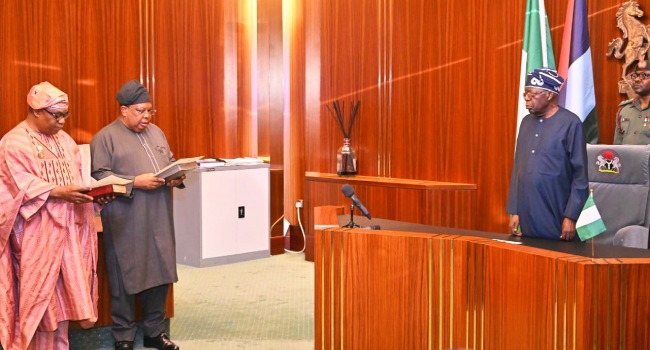 President Tinubu fills cabinet vacancies, swears in new ministers