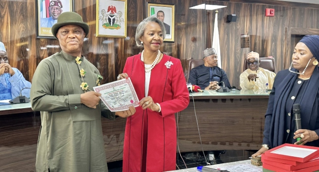 INEC Presents Certificates Of Return To By-Election Winners