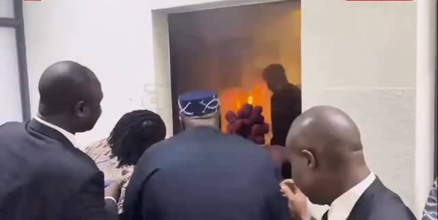Fire Breaks Out in Senate Hearing Room, Senators Help Douse Flames