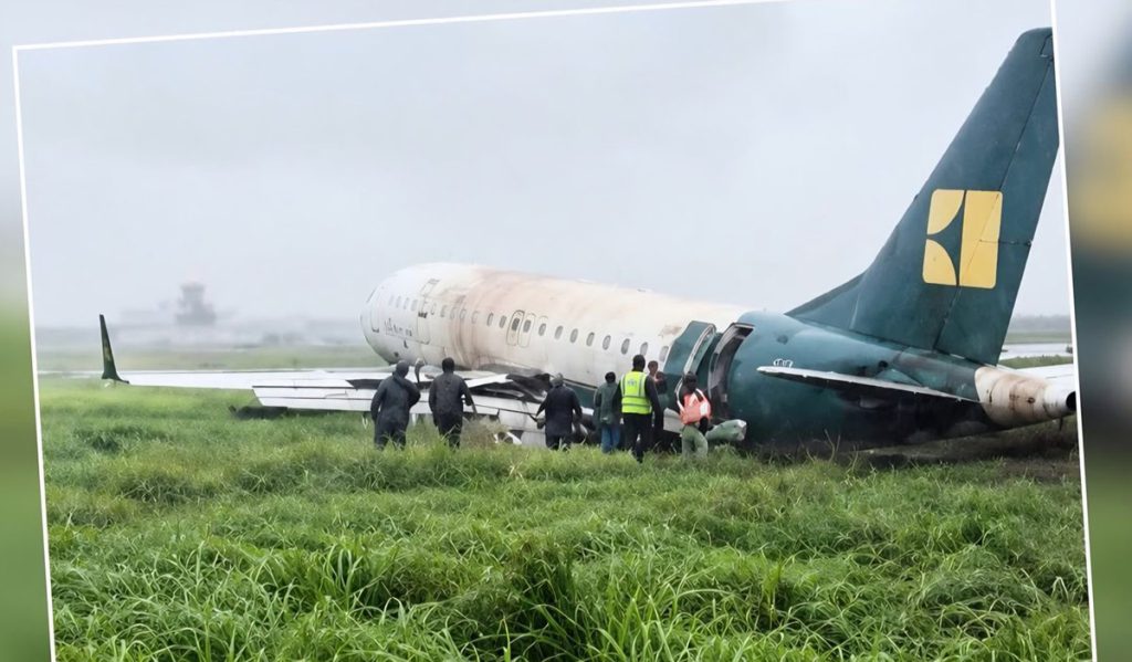 Passengers escape unhurt as Enugu Air aircraft veers off runway at Benin Airport