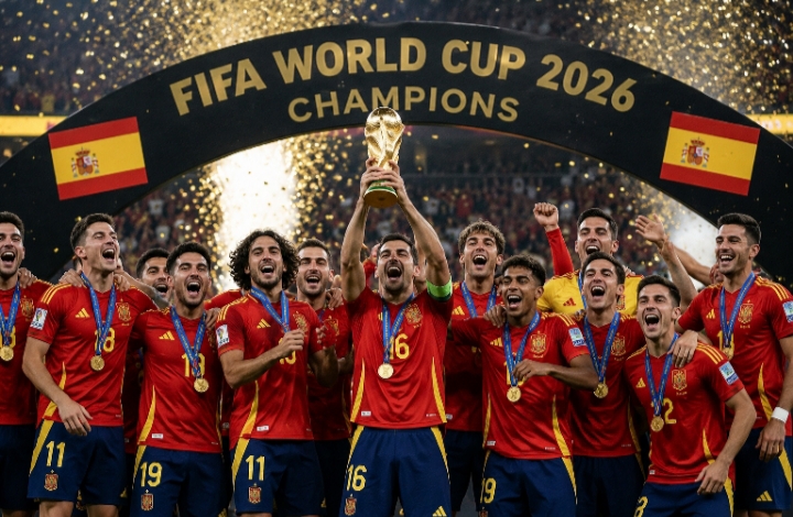 Spain set all-time unbeaten record with World Cup final win
