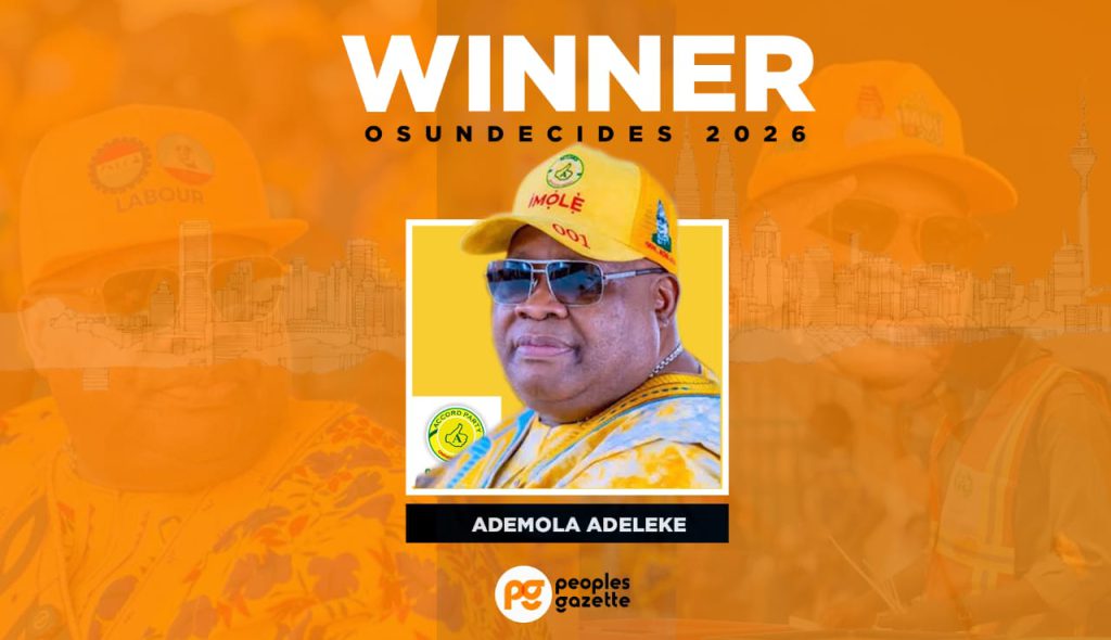 INEC declares Accord’s Ademola Adeleke winner of Governorship election in Osun