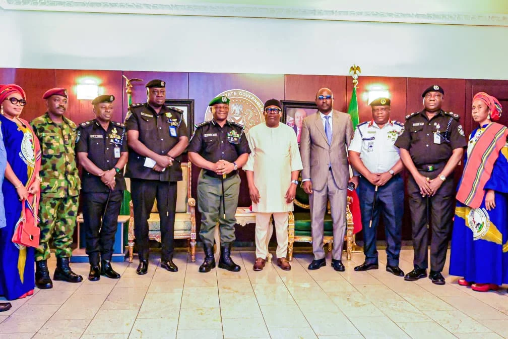 Gov Fubara Welcomes IGP Disu to Rivers, Praises His Professionalism During Rivers Crisis